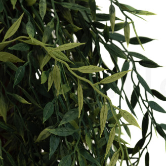 Fire-Resistant Hanging Artificial Mini Bamboo - Green