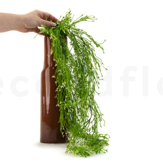 Chute de Rhipsalis Fleuri Artificiel Ignifuge - Vert