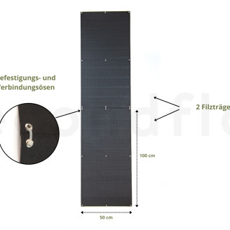 Filztr&auml;ger f&uuml;r Pflanzenw&auml;nde - Schwarz