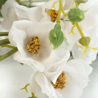 Artificial Rose Garland - White