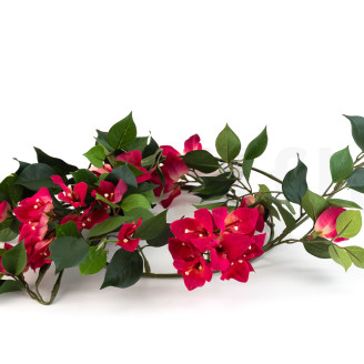 Fire-Resistant Artificial Bougainvillea Garland - Fuchsia