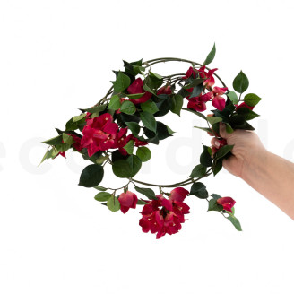 Fire-Resistant Artificial Bougainvillea Garland - Fuchsia