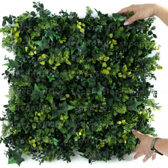 Pannello di Fogliame Artificiale Ignifugo - Verde Bicolore