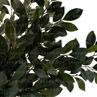 Branche de Cam&eacute;lia Artificiel Ignifuge - Vert