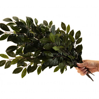 Branche de Cam&eacute;lia Artificiel Ignifug&eacute;e - Vert
