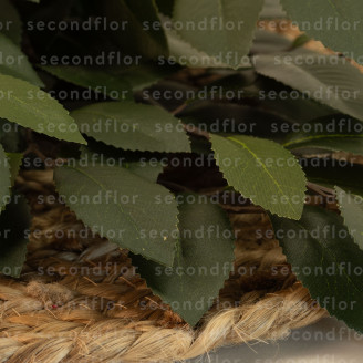 Fire-Retardant Artificial Camellia Branches - Green