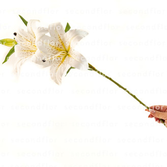 Lirio Gigante Artificial - Blanco