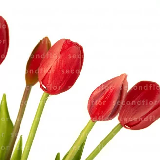 Ramo de Tulipanes Artificiales - Rosa Oscuro
