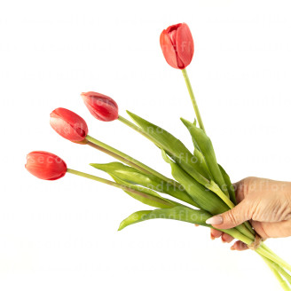 Artificial Tulip Bouquet - Dark Pink