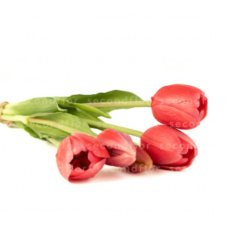 Ramo de Tulipanes Artificiales - Rosa Oscuro