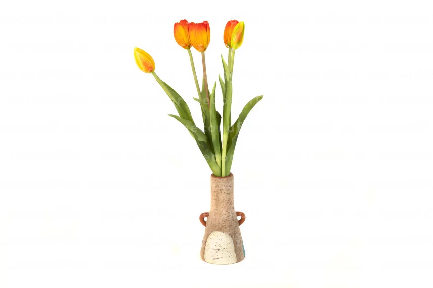 Bouquet di Tulipani Artificiali - Arancione