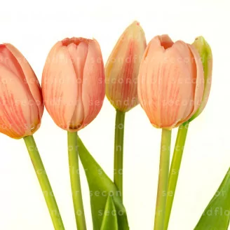 K&uuml;nstlicher Tulpenstrau&szlig; Hellrosa