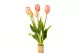 Bouquet de Tulipes artificielles Rose Clair 6