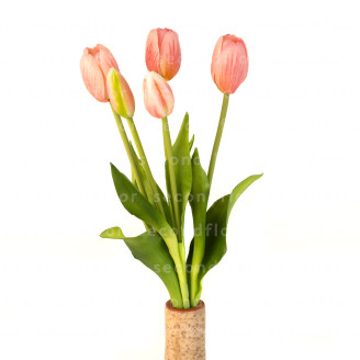 K&uuml;nstlicher Tulpenstrau&szlig; - Hellrosa