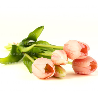 Bouquet de Tulipes Artificielles - Rose Clair