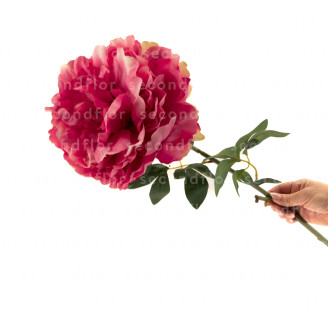Artificial Giant Peony - Dark Pink