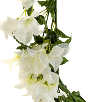 Chute de Bougainvillier Artificielle - Blanc