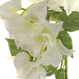 Artificial Hanging Bougainvillea - White