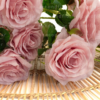 Artificial Hanging Roses - Pink