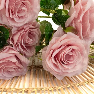 Colgante Artificial de Rosas - Rosa