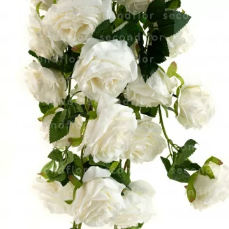 Rosas artificiales Colgantes Crema
