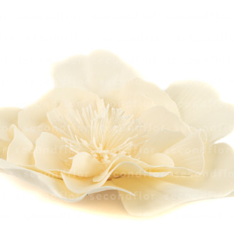 Cam&eacute;lia G&eacute;ant Artificiel - 3 Unit&eacute;s - Cr&egrave;me