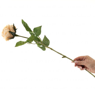 K&uuml;nstliche Rose - Vanille