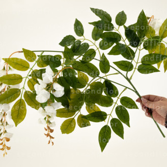 Glicinia Artificial - Blanco