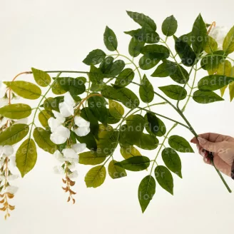 Glicinia Artificial - Blanco