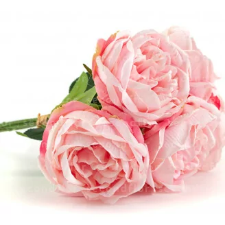 K&uuml;nstlicher Pfingstrosenstrau&szlig; Rosa