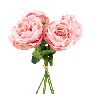Bouquet di Peonie Artificiali - Rosa