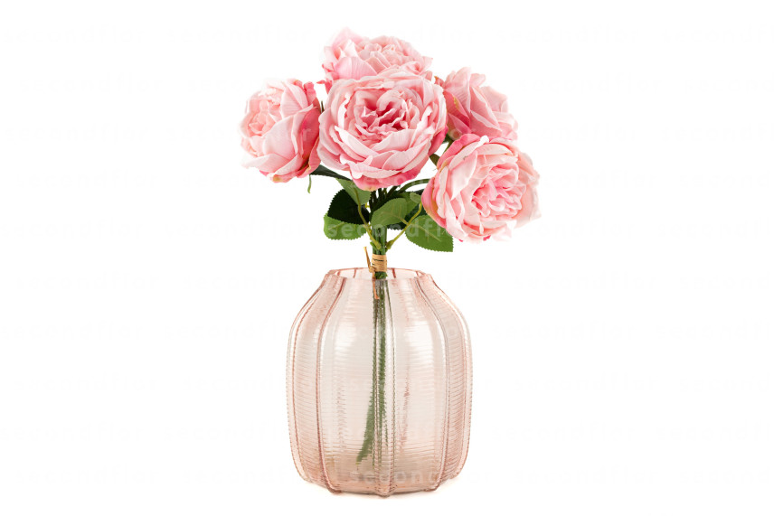 Bouquet de Pivoines Artificielles - Rose