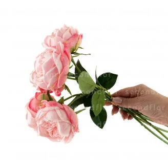 K&uuml;nstlicher Pfingstrosenstrau&szlig; Rosa