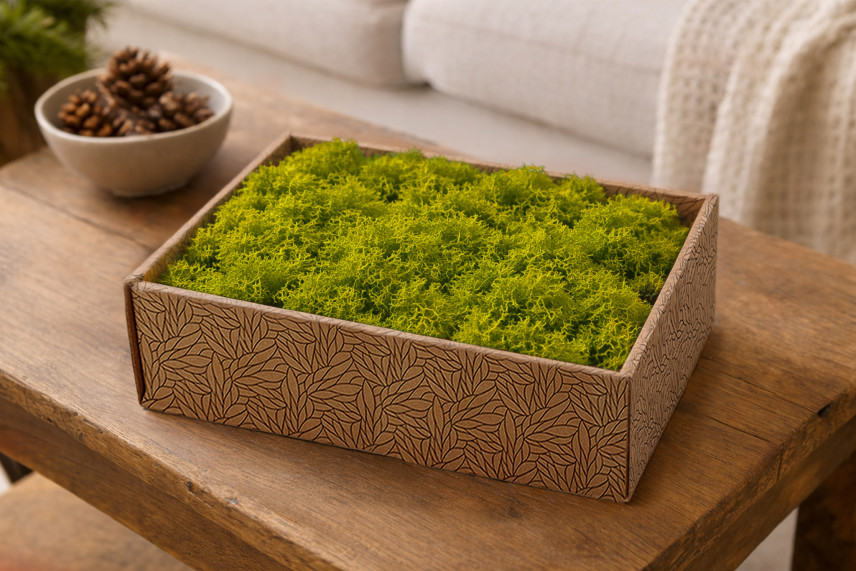 Lichene preservato - Creabox M - Lime Green