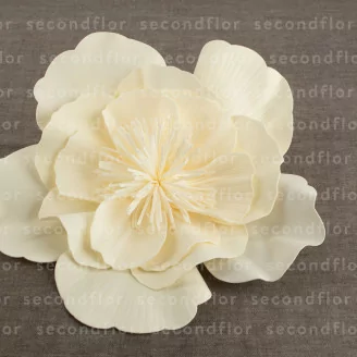 Camelia Gigante artificial Crema (x3)