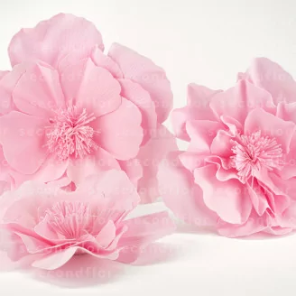 Cam&eacute;lia G&eacute;ant artificiel Rose (x3)