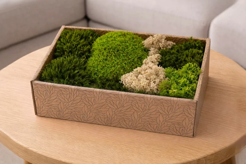 Sortiment an Konservierter Moss (Creabox M)