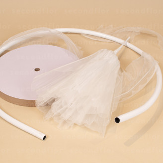 Giant Artificial Poppy - White