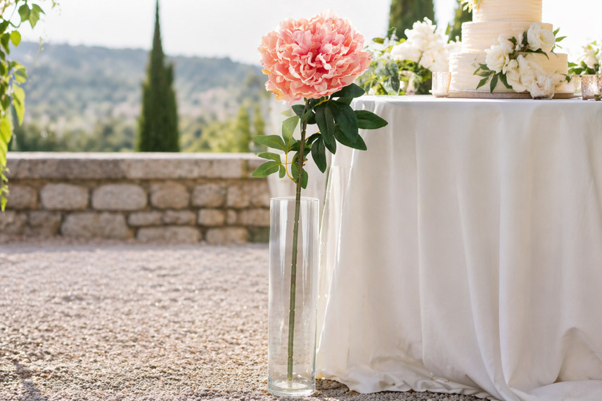Artificial Giant Peony - Light Pink