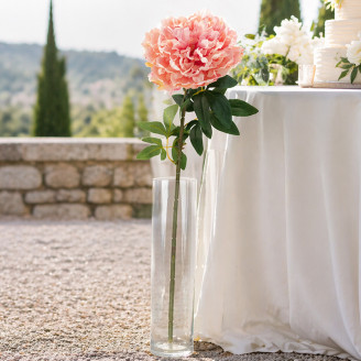 Artificial Giant Peony - Light Pink