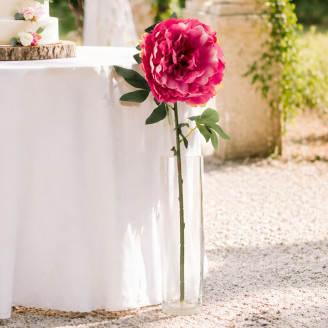 Peon&iacute;a Gigante Artificial - Rosa Oscuro