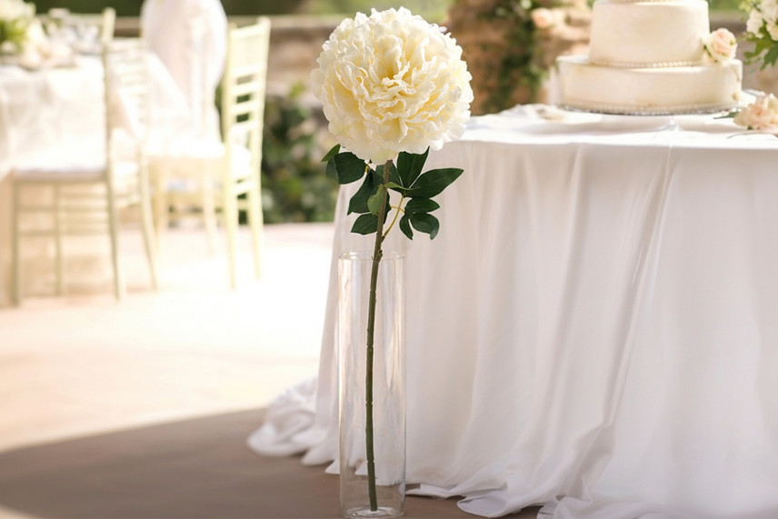 Artificial Giant Peony - Cream