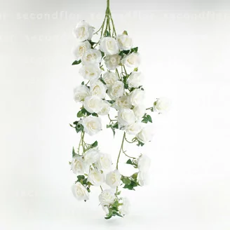 Rosas artificiales Colgantes Crema