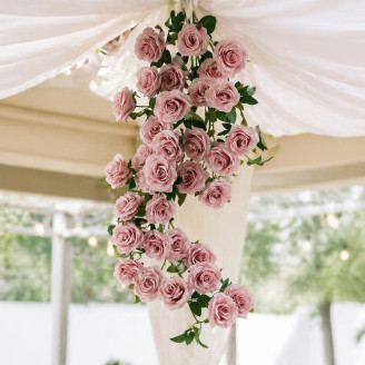 Artificial Hanging Roses - Pink