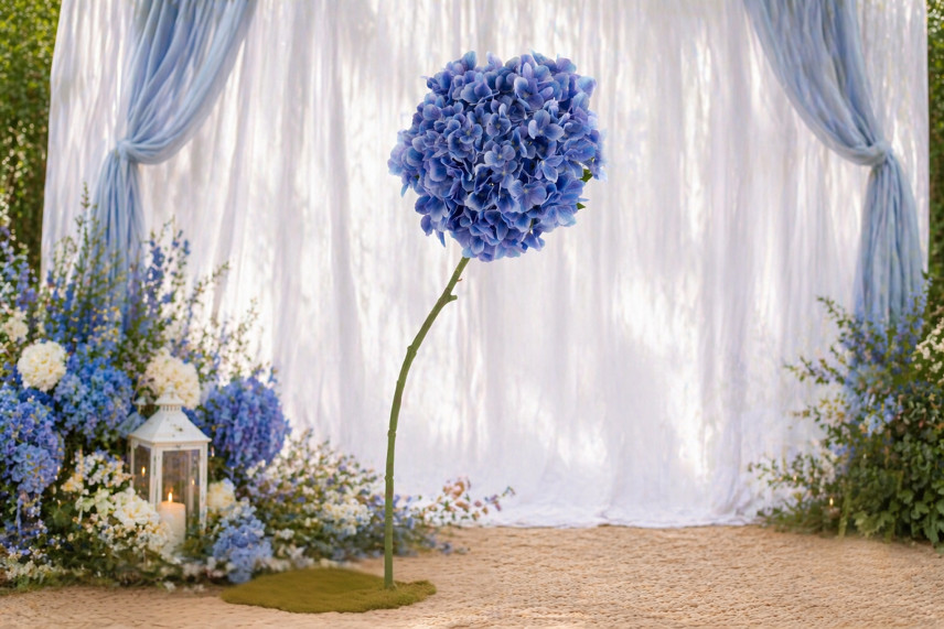 Hortensia Gigante Artificial - Azul