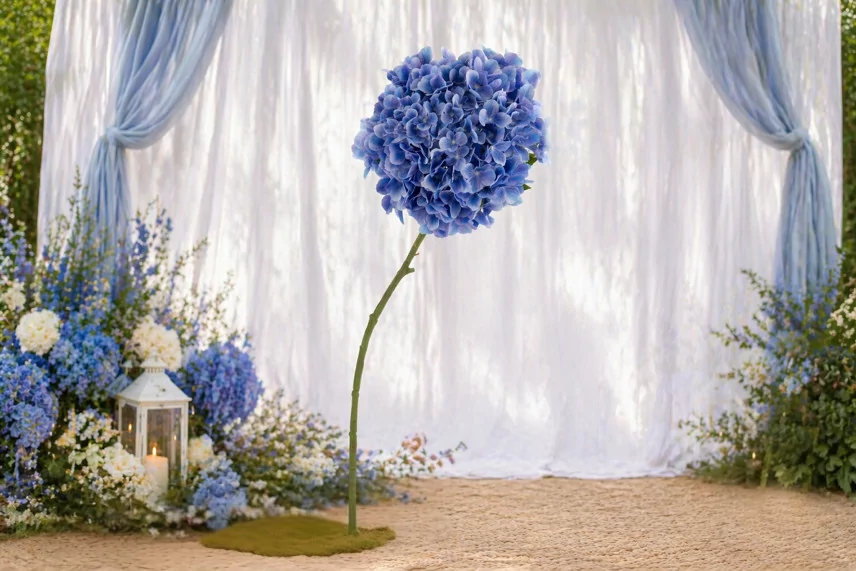 K&uuml;nstliche Riesenhortensie - Blau