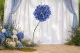 Hortensia G&eacute;ant artificiel Bleu 1