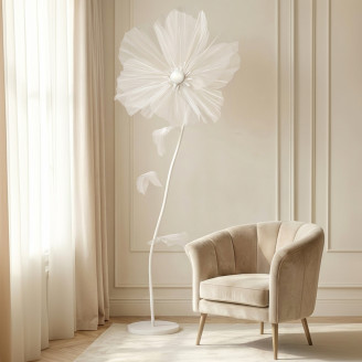 Coquelicot G&eacute;ant Artificiel - Blanc