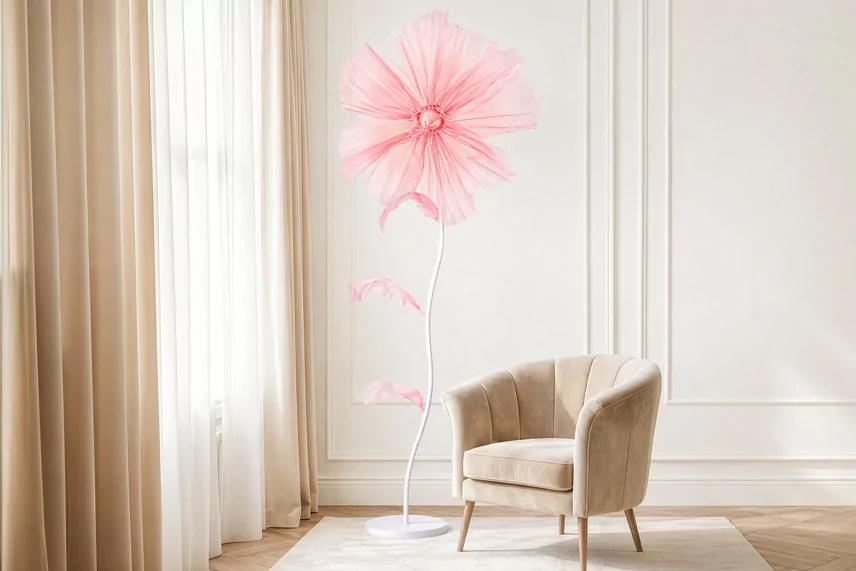 Artificial Giant Poppy Pink