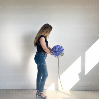 Hortensia Gigante Artificial - Azul